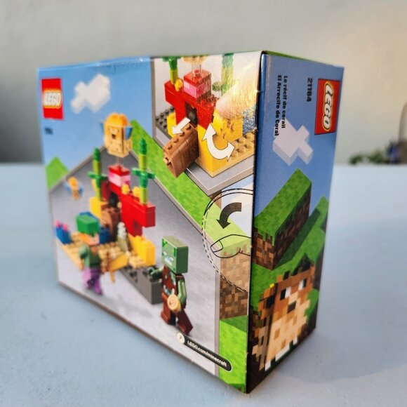 NEW LEGO Minecraft Building Set Coral Reef CHRISTMAS GIFT STOCKING STUFFER 21164 - Picture 11 of 12